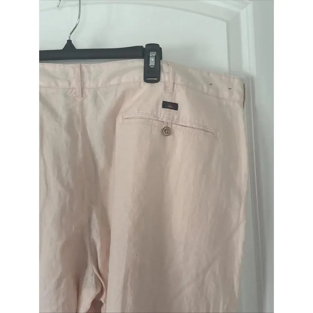 Faherty Shorts Mens 42 Linen Blend Chino Casual 9
